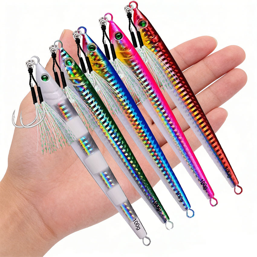 Fishing Lure Buzzbait - โลหะหล่อ Jig Fishing Lure 5PC 60-100g