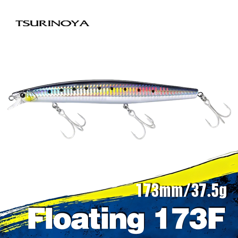 Fishing Lure Crankbait - Tsurinoya เบ็ดตกปลา173F เหยื่อล่อปลา173mm 37.5g, รอกตกปลาทะเลแข็งพลาสติกแข็งเกมใหญ่เหยื่อแข็ง