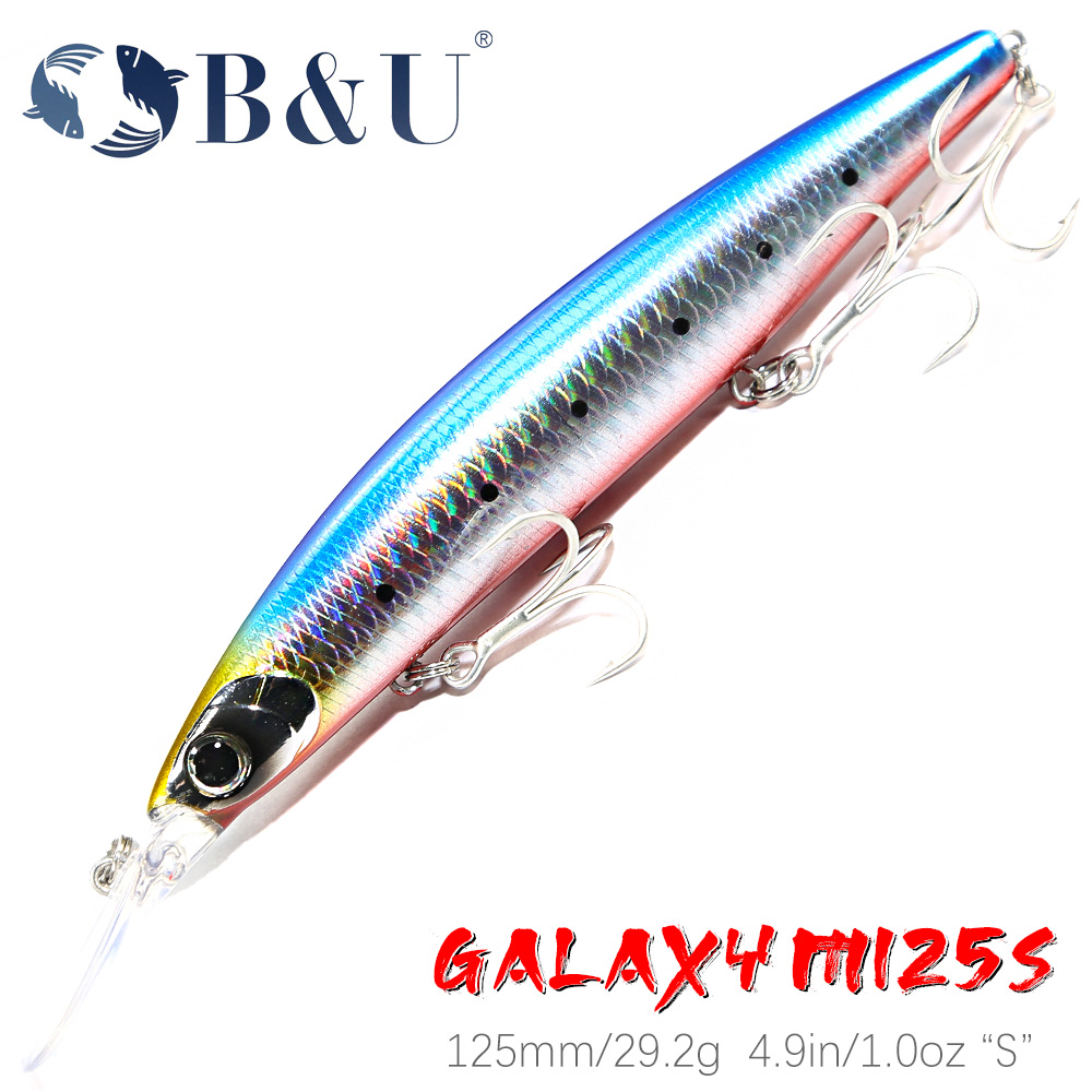 Fishing Lure Jerkbait - B & U 125mm Sinking Minnow