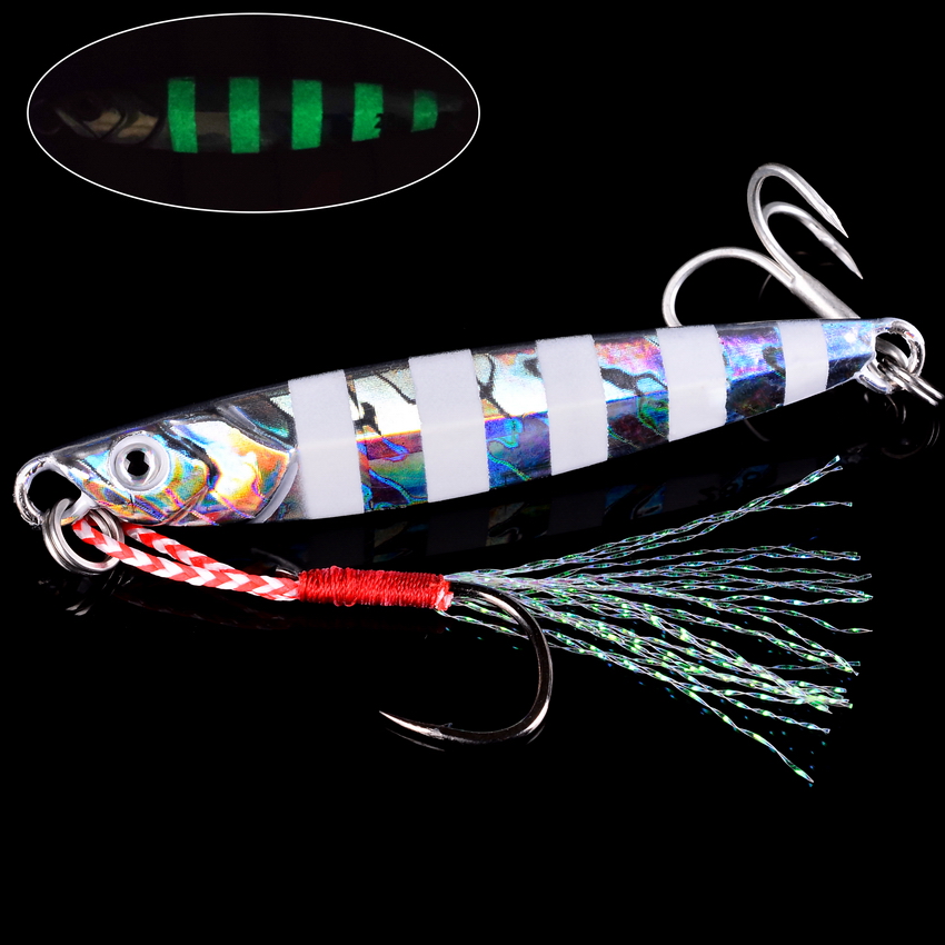 10Pcs โลหะ Jig 7G 10G 14G 17G  - Fishing Lure Spoon บทวิจารณ์และราคา