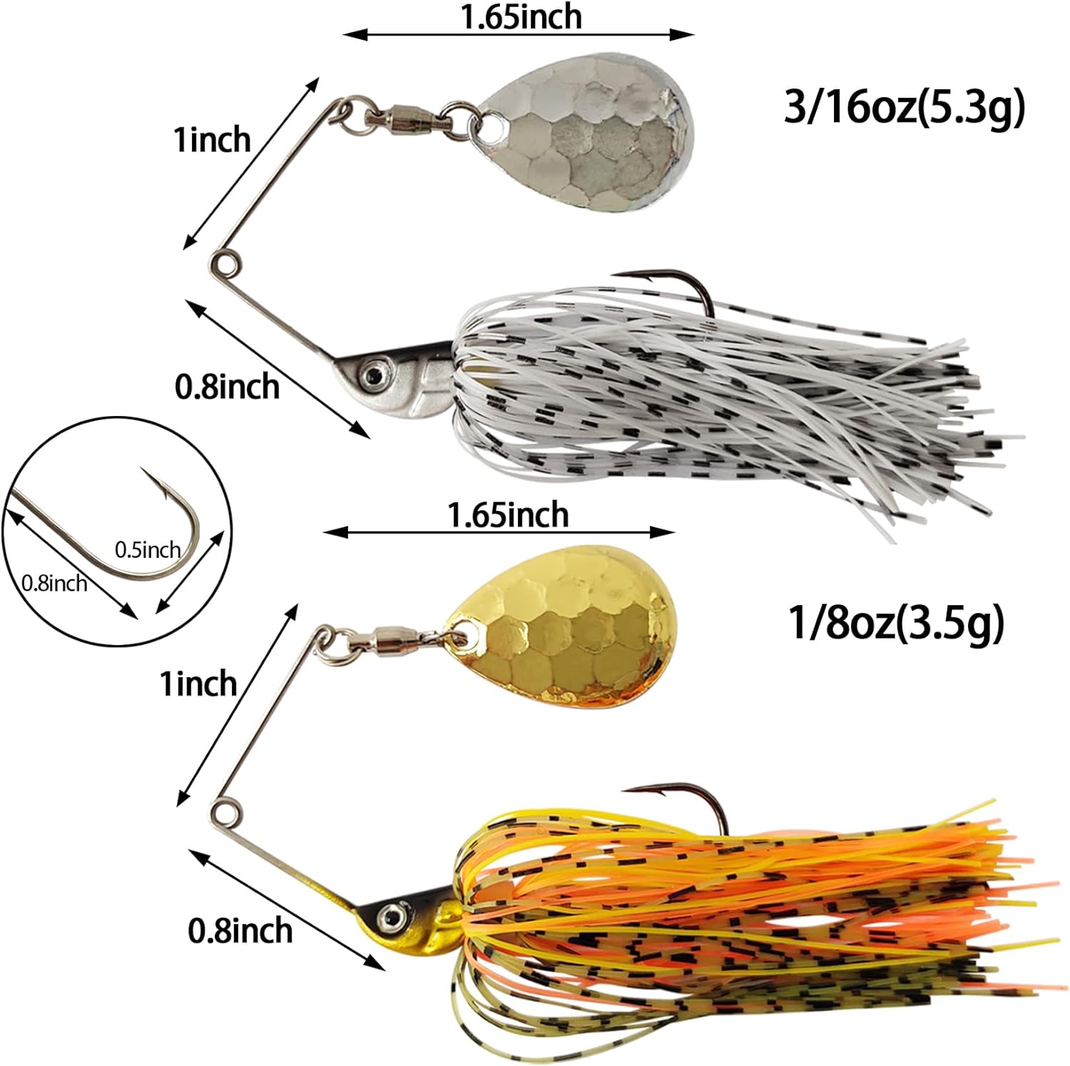 Eupheng Spinner เหยื่อช้อนลวดเ - Fishing Lure Buzzbait บทวิจารณ์และราคา