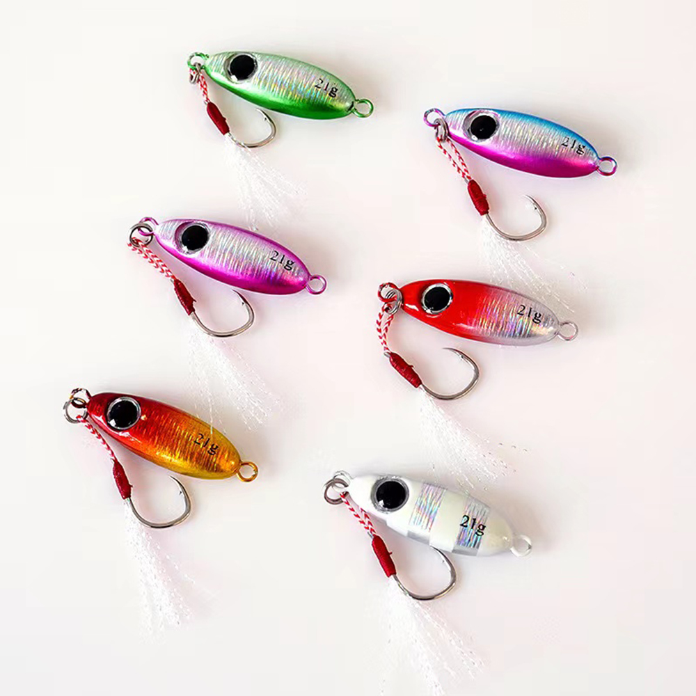 6pcs Micro Metal Jigging เหยื่ - Fishing Lure Soft Plastic บทวิจารณ์และราคา