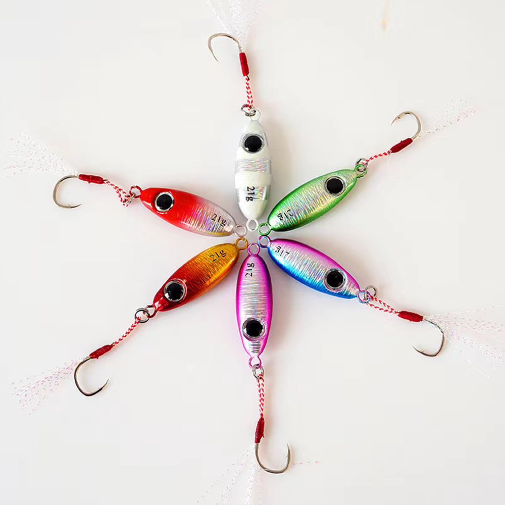 6pcs Micro Metal Jigging เหยื่ - Fishing Lure Soft Plastic บทวิจารณ์และราคา