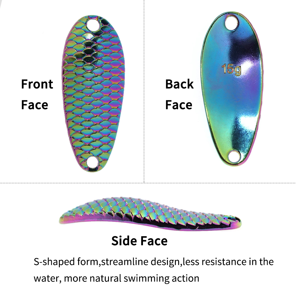 เหยื่อตกปลาแบบช้อน 5 ชิ้น 6 ชิ - Fishing Lure Spoon บทวิจารณ์และราคา