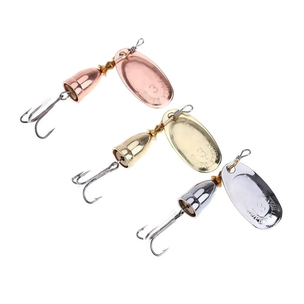 เหยื่อปลอมโลหะแบบสปินเนอร์ 1 ช - Fishing Lure Spoon บทวิจารณ์และราคา